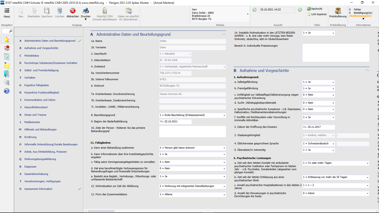 interRAI CMH Schweiz Formular